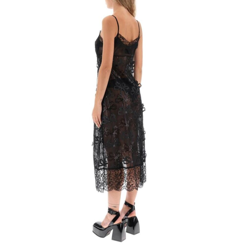 SIMONE ROCHA Embroidered Tulle Slip Dress - Picture 3 of 4